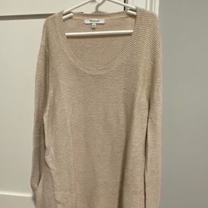 Tan Madewell light sweater